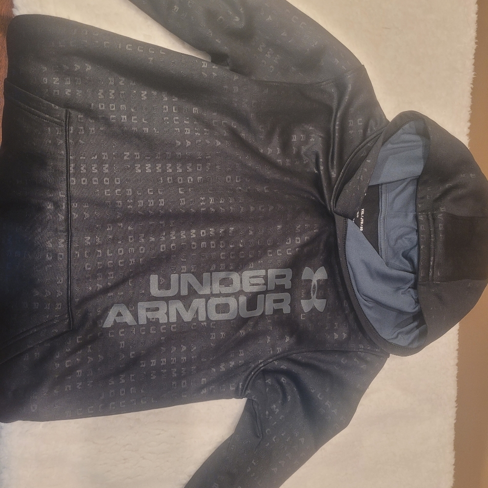 Under Armour Youth Black and Grey Hoodie